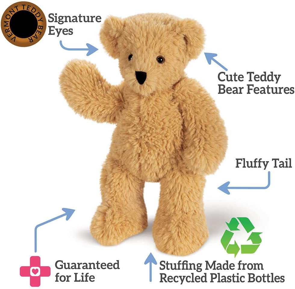 Vermont Teddy Bear Stuffed Animal - Stuffed Teddy Bears, Whipped Honey  Brown, Super Soft, 18 Inch